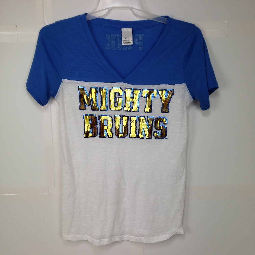 VS Pink Mighty Bruins Boston Hockey Shirt Womens L